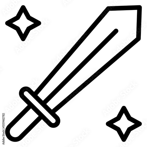 Sword Toy Icon Style