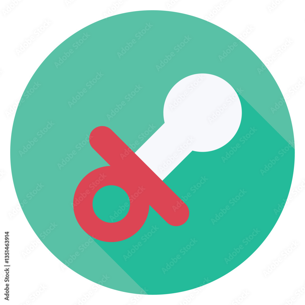Dummy or soother icon representing baby care, comfort, and pacifiers. Dummy or soother icon representing baby care, comfort, and pacifiers.