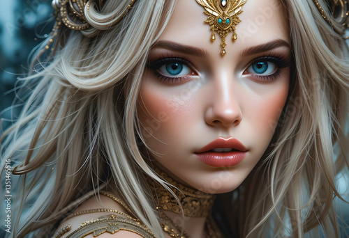 Warrior Princess. A Fairytale Portrait of Strength and Grace.