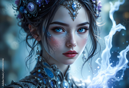 Warrior Princess. A Fairytale Portrait of Strength and Grace.