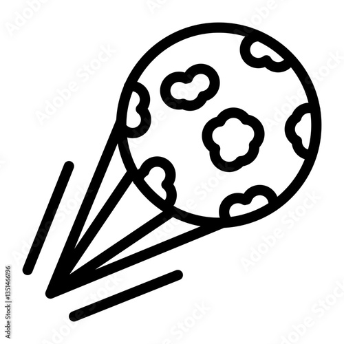 Meteorites Icon Style
