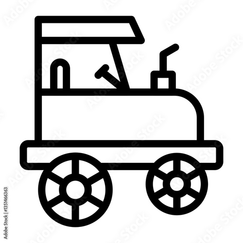 Buggy Car Icon Style