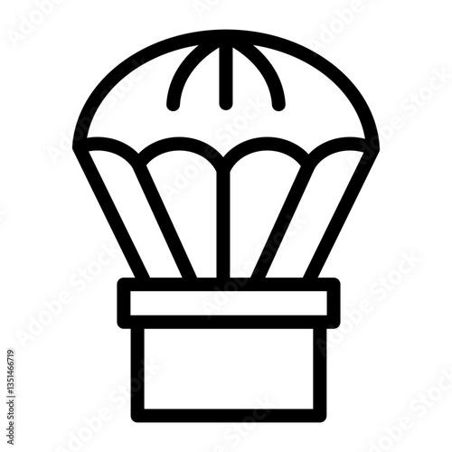 Army Parachute Icon Style