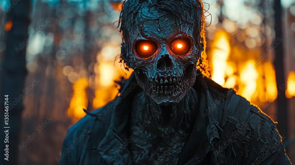 Zombie in Forest Fire Zombie in Forest Fire