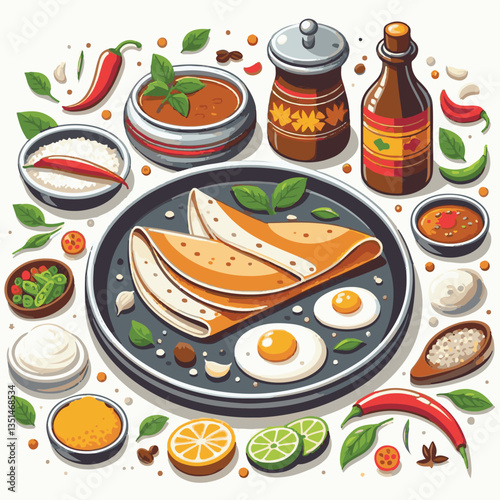 food, restaurant, indian, traditional, meal, masala, dosa, asian, cuisine, chutney, delicious, healthy, sambhar, spicy, breakfast, india, sambar, plate, curry, closeup, masala dosa, rice, dish, vegeta