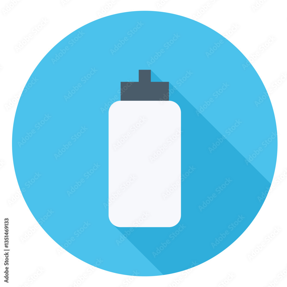 Generic bottle icon representing beverages, packaging, storage, and liquid containers. Generic bottle icon representing beverages, packaging, storage, and liquid containers.