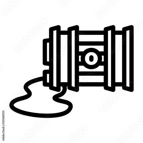 Oil Spill Icon Style
