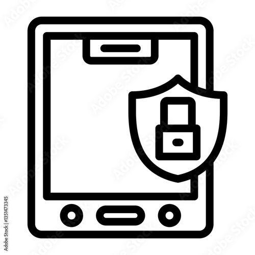 Mobile Security Icon Style