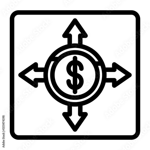 Business Ways Icon Style