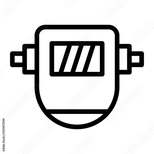 Welding Mask Icon Style