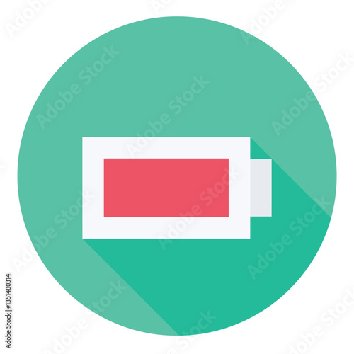 Vector illustration of a battery icon for power and charging status. Free Download Vector illustration of a battery icon for power and charging status. - GFXLoad