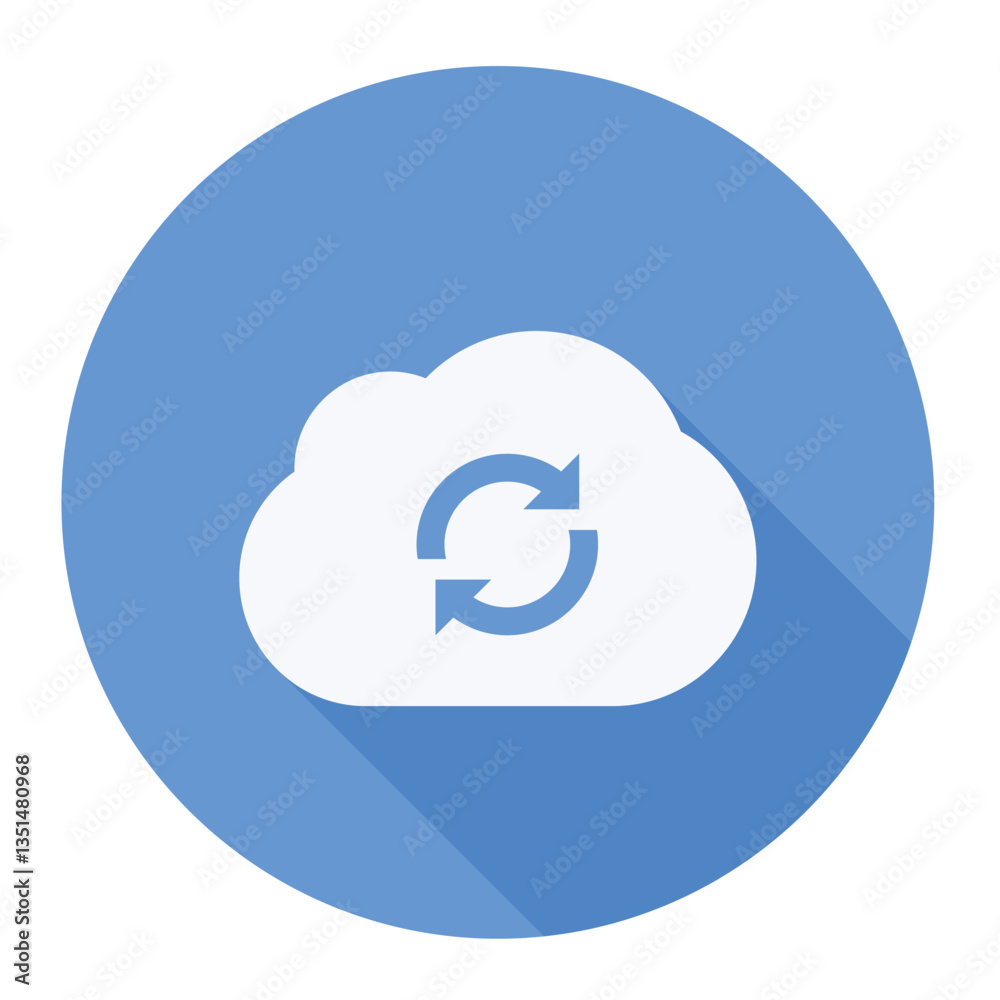 Vector illustration of a database restore icon for data recovery process. Vector illustration of a database restore icon for data recovery process.