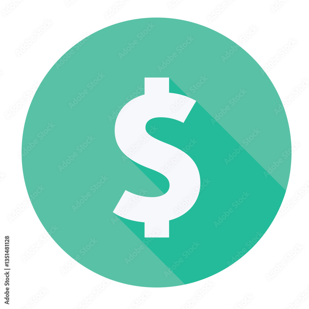 Vector illustration of a dollar sign icon for currency and finance. Vector illustration of a dollar sign icon for currency and finance.
