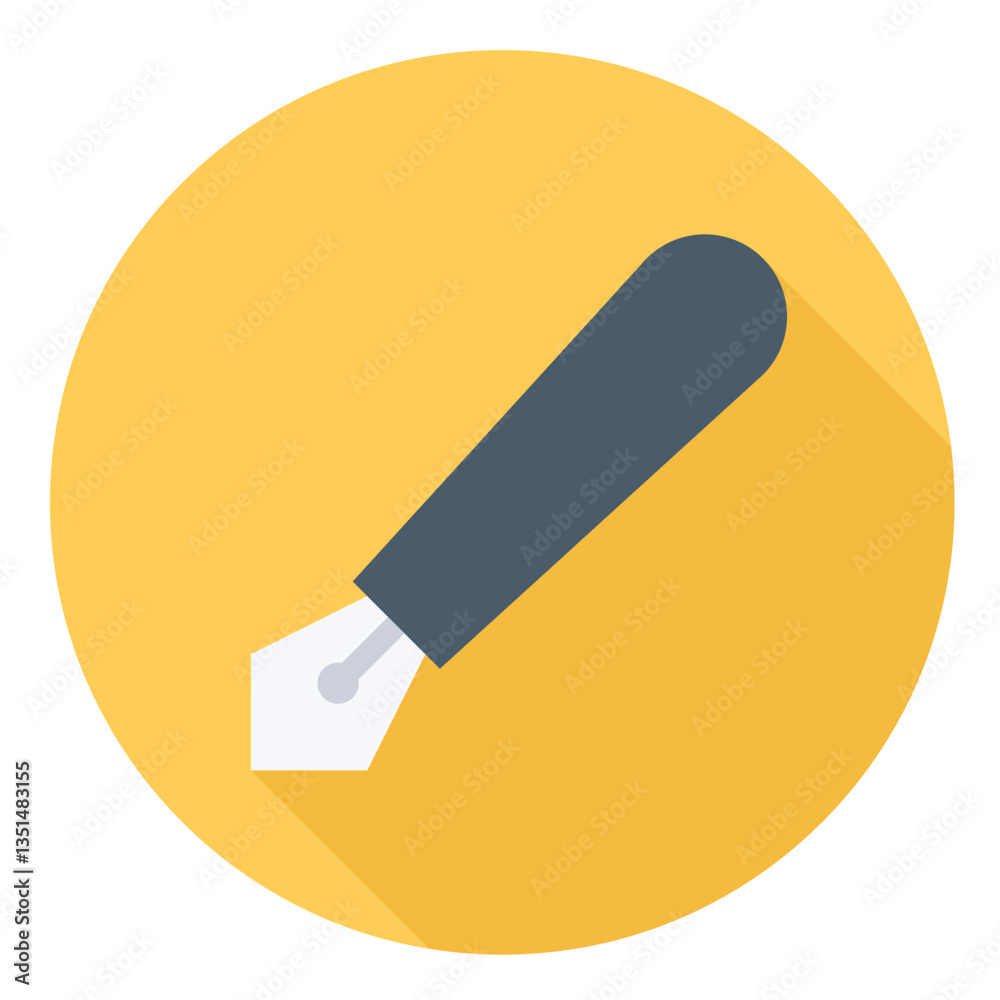 Vector pencil icon for note-taking, writing, and creative design tools. Vector pencil icon for note-taking, writing, and creative design tools.