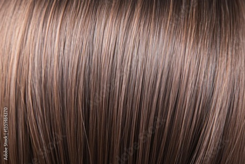 Glossy brown hair texture close up showcasing healthy hair strands for beauty and wellness themes, promoting healthy hair care practices and products