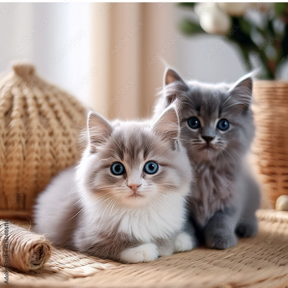 おとなしいお上品な猫 室内で記念撮影 おとなしいお上品な猫 室内で記念撮影