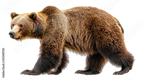 Wallpaper Mural Grizzly bear walking through nature wildlife portrait outdoor environment close-up perspective Torontodigital.ca