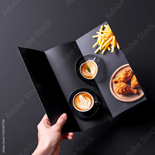 Restaurant menu mockup design