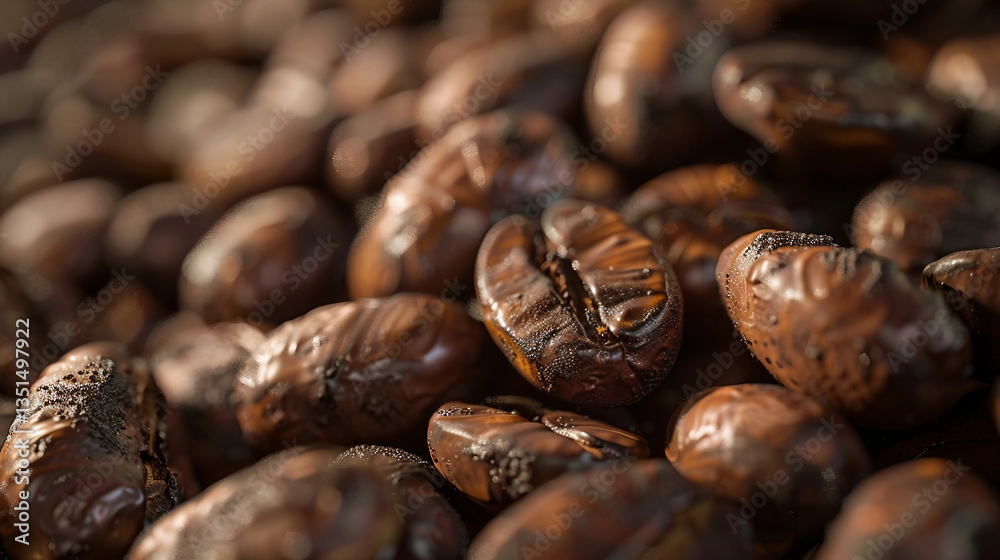 Fototapeta premium Unveiling the Power of Cocoa Beans in Crafting Chocolate