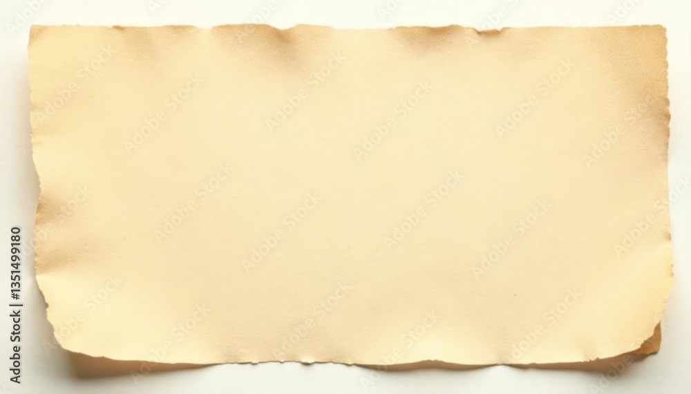 Beige torn paper banner, uneven edges, subtle texture, label, scrapbooking, antique Beige torn paper banner, uneven edges, subtle texture, label, scrapbooking, antique