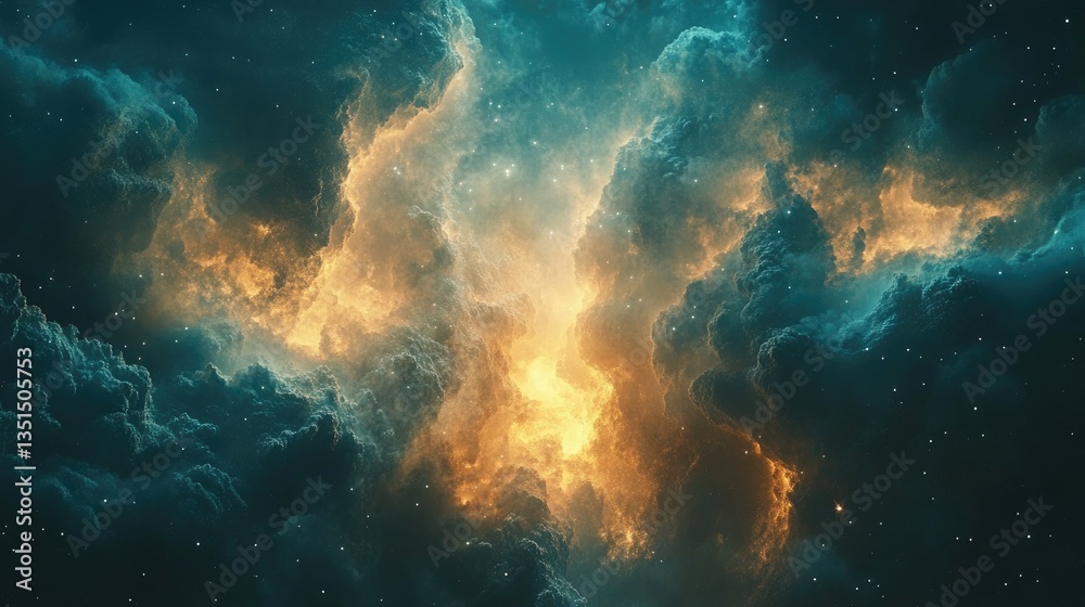 Cosmic Nebulae; Intense Colors, Space Cloud. Possible use Stock photo Cosmic Nebulae; Intense Colors, Space Cloud. Possible use Stock photo