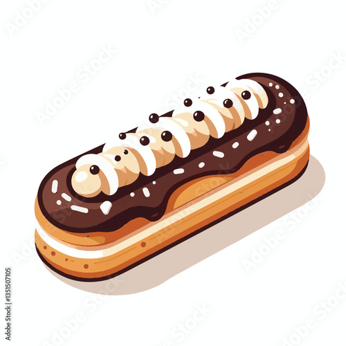 food, cake, bakery, pastry, eclair, gourmet, delicious, sweet, dessert, french, tasty, snack, fresh, background, cream, chocolate, cuisine, white, breakfast, sugar, meal, closeup, profiterole, baked, 