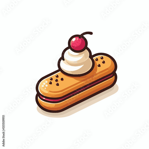 food, cake, bakery, pastry, eclair, gourmet, delicious, sweet, dessert, french, tasty, snack, fresh, background, cream, chocolate, cuisine, white, breakfast, sugar, meal, closeup, profiterole, baked, 