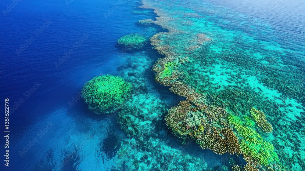 Obraz premium Vibrant Coral Reef Underwater