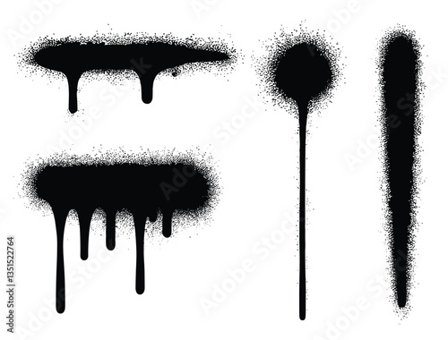Spray Paint Graffiti Elements