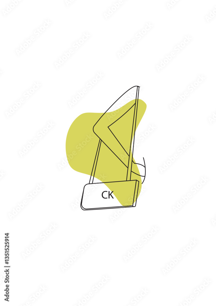 Fototapeta premium Minimal Handbag icon for Social Media Highlights