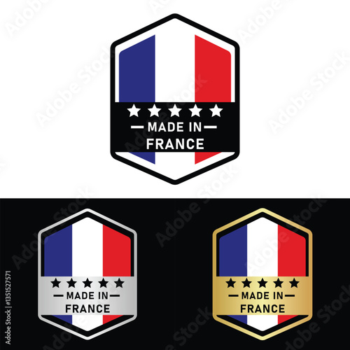 Made in France Make in France Organic Genuine Seal Tag Stamp Badge Made with Love Product of France