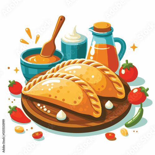 empanadas, food, traditional, pastry, meat, snack, delicious, cuisine, meal, background, homemade, stuffed, appetizer, empanada, tasty, baked, dish, dinner, fried, culture, plate, breakfast, fresh, ba