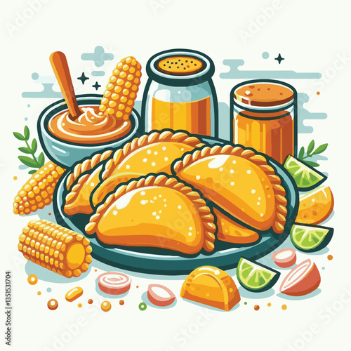 empanadas, food, traditional, pastry, meat, snack, delicious, cuisine, meal, background, homemade, stuffed, appetizer, empanada, tasty, baked, dish, dinner, fried, culture, plate, breakfast, fresh, ba