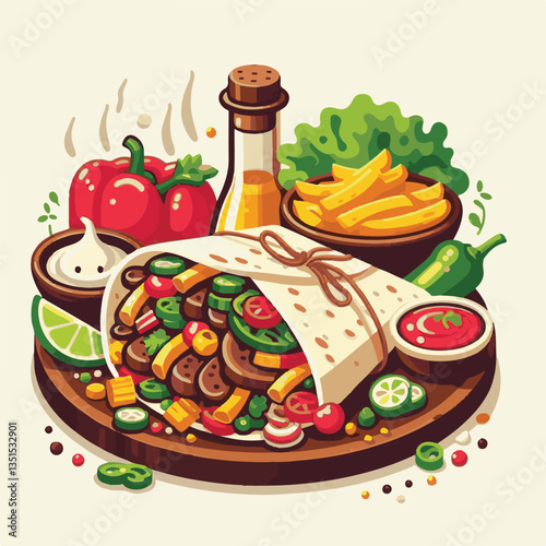 food, cuisine, mexican, meat, dinner, fajitas, lime, meal, onion, pepper, hot, tortilla, plate, spicy, delicious, lunch, healthy, chicken, table, cooking, appetizer, green, restaurant, salsa, dish, sn