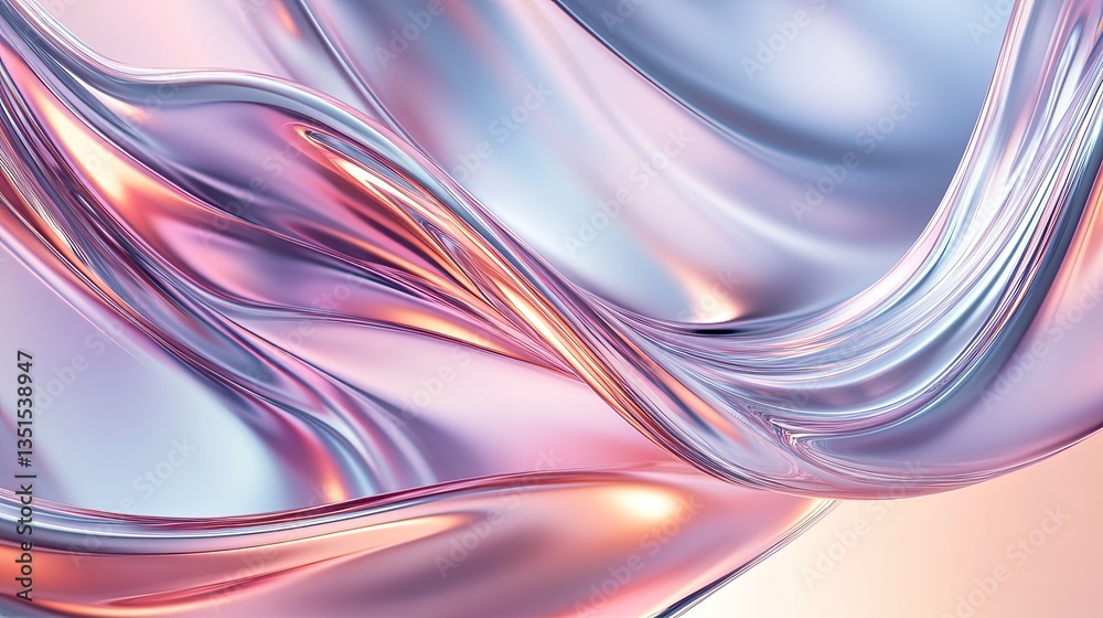 Abstract Liquid Metal Texture