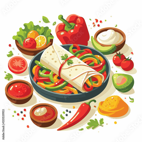 food, cuisine, mexican, meat, dinner, fajitas, lime, meal, onion, pepper, hot, tortilla, plate, spicy, delicious, lunch, healthy, chicken, table, cooking, appetizer, green, restaurant, salsa, dish, sn