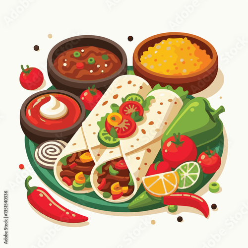 food, cuisine, mexican, meat, dinner, fajitas, lime, meal, onion, pepper, hot, tortilla, plate, spicy, delicious, lunch, healthy, chicken, table, cooking, appetizer, green, restaurant, salsa, dish, sn