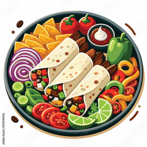 food, cuisine, mexican, meat, dinner, fajitas, lime, meal, onion, pepper, hot, tortilla, plate, spicy, delicious, lunch, healthy, chicken, table, cooking, appetizer, green, restaurant, salsa, dish, sn