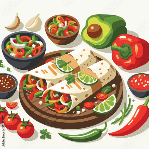 food, cuisine, mexican, meat, dinner, fajitas, lime, meal, onion, pepper, hot, tortilla, plate, spicy, delicious, lunch, healthy, chicken, table, cooking, appetizer, green, restaurant, salsa, dish, sn
