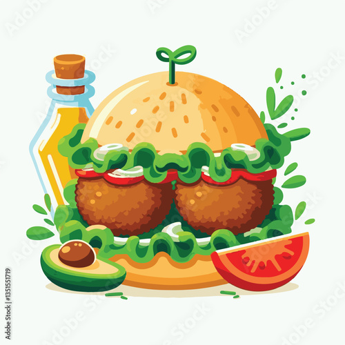 falafel, vegetarian, snack, background, vegan, food, meal, healthy, vegetable, fried, traditional, lunch, dinner, chickpea, diet, cuisine, arabic, dish, closeup, brown, ball, homemade, cooking, sauce,