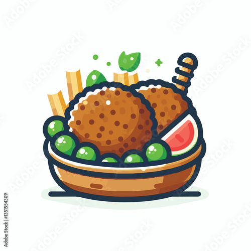 falafel, vegetarian, snack, background, vegan, food, meal, healthy, vegetable, fried, traditional, lunch, dinner, chickpea, diet, cuisine, arabic, dish, closeup, brown, ball, homemade, cooking, sauce,