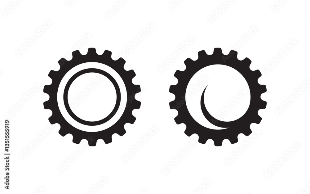 Gear engineer industry Vector icon design illustration v.5 Gear engineer industry Vector icon design illustration v.5