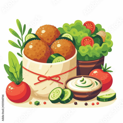 falafel, vegetarian, snack, background, vegan, food, meal, healthy, vegetable, fried, traditional, lunch, dinner, chickpea, diet, cuisine, arabic, dish, closeup, brown, ball, homemade, cooking, sauce,