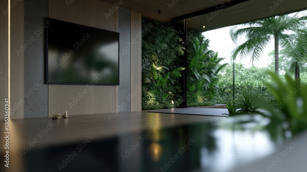 Fototapeta premium Modern Tropical Living Room (2)