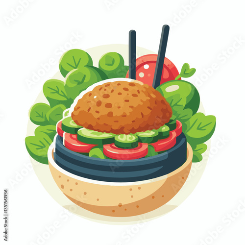 falafel, vegetarian, snack, background, vegan, food, meal, healthy, vegetable, fried, traditional, lunch, dinner, chickpea, diet, cuisine, arabic, dish, closeup, brown, ball, homemade, cooking, sauce,