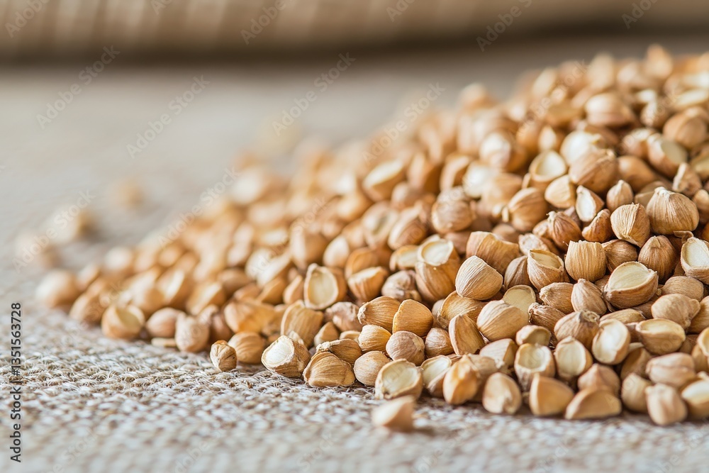 Obraz premium A Close Up View of a Pile of Kernels Grains