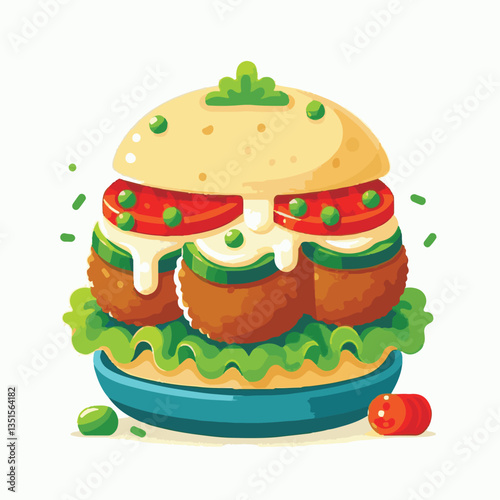 falafel, vegetarian, snack, background, vegan, food, meal, healthy, vegetable, fried, traditional, lunch, dinner, chickpea, diet, cuisine, arabic, dish, closeup, brown, ball, homemade, cooking, sauce,