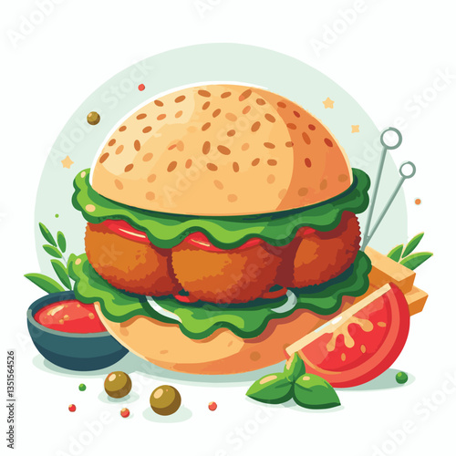 falafel, vegetarian, snack, background, vegan, food, meal, healthy, vegetable, fried, traditional, lunch, dinner, chickpea, diet, cuisine, arabic, dish, closeup, brown, ball, homemade, cooking, sauce,