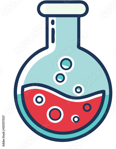 vector illustration of a test tube