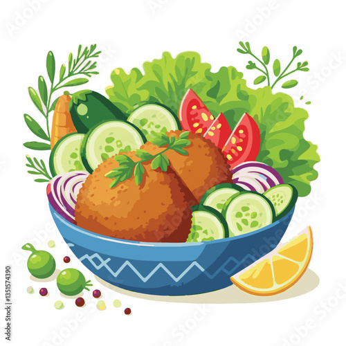 falafel, vegetarian, snack, background, vegan, food, meal, healthy, vegetable, fried, traditional, lunch, dinner, chickpea, diet, cuisine, arabic, dish, closeup, brown, ball, homemade, cooking, sauce,